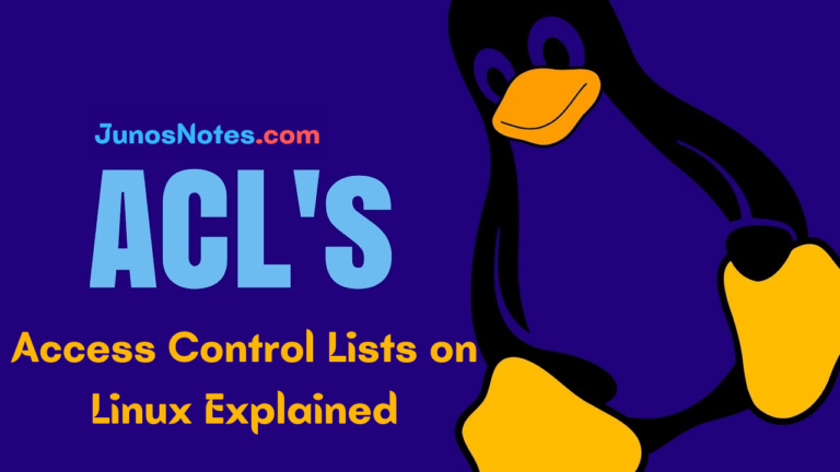 Access Control Lists on Linux Explained | Linux ACL Cheat Sheet – Junos ...
