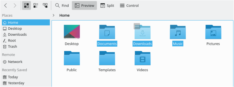 Compress Folders using KDE Dolphin step-1
