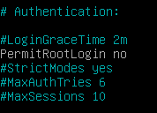Disabling Root Login on your SSH server permitrootlogin