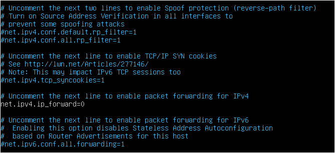 Enabling IP forwarding on Linux ip-forwarding