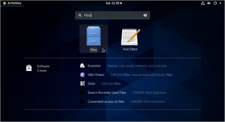 GNOME Files Manager Files-GNOME