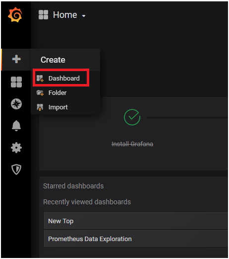 Here are the steps to create a Grafana dashboard using the UI