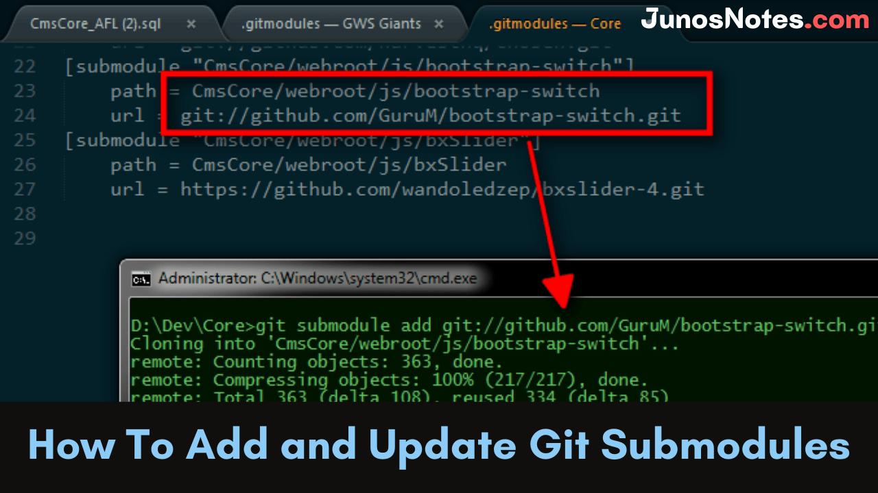 How To Add and Update Git Submodules