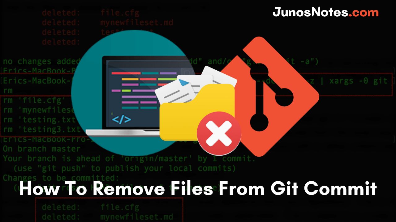 How To Remove Files From Git Commit