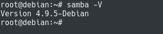 Installing Samba on Debian samba-version