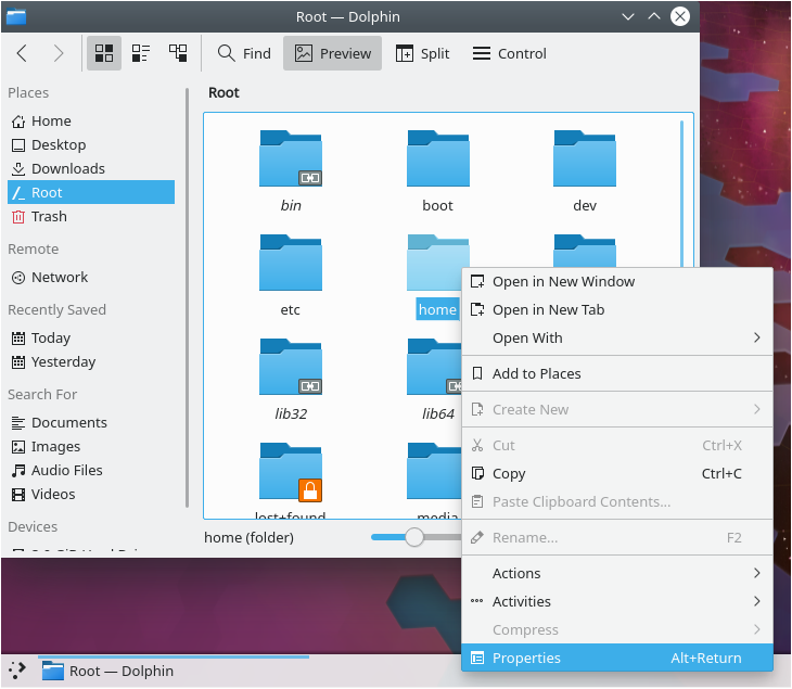 KDE Dolphin File Manager dolphin-2