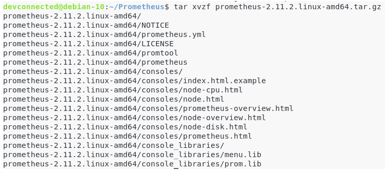 a – Download Prometheus tar-xvzf-prom