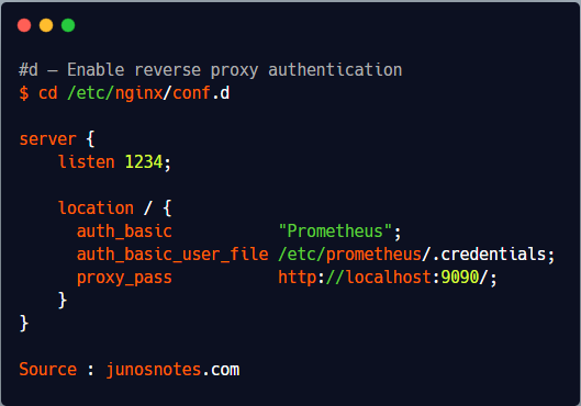 d – Enable reverse proxy authentication